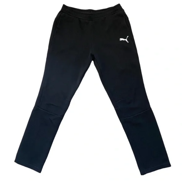 Puma Solid Women Black Sweat Pants Size XL/TTG (youth) - Picture 2 of 8